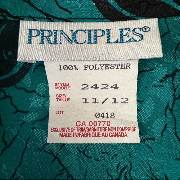 Chic Teal and Black Midi Dress - Picture 5 of 11